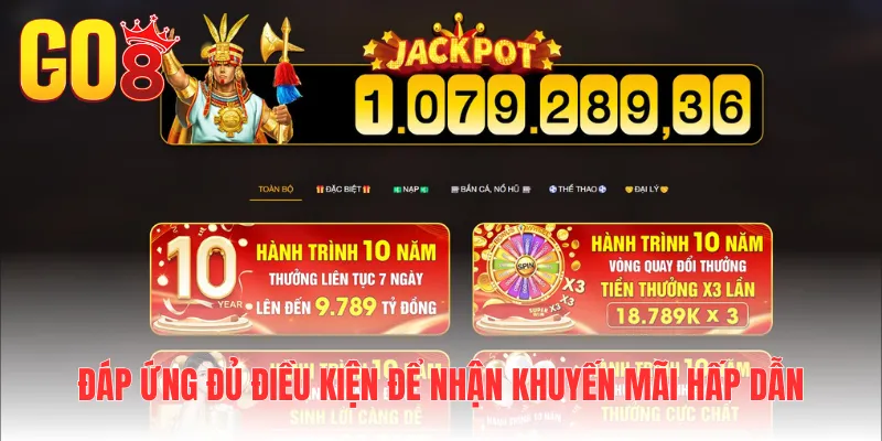 Đáp ứng đủ điều kiện để nhận khuyến mãi hấp dẫn