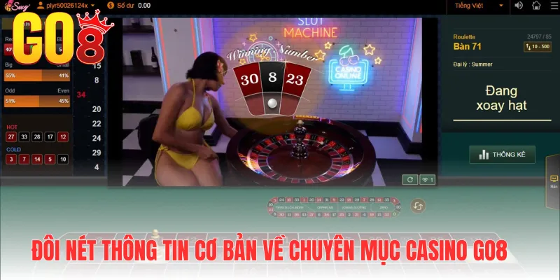 Đôi nét thông tin cơ bản về chuyên mục casino Go8